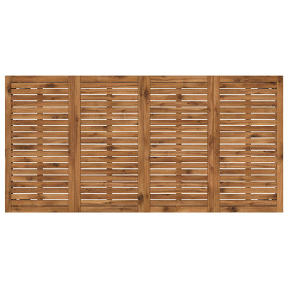 Tuindiner tafel Natuurlijk en Wit 147 x 88,5 x 75 cm
