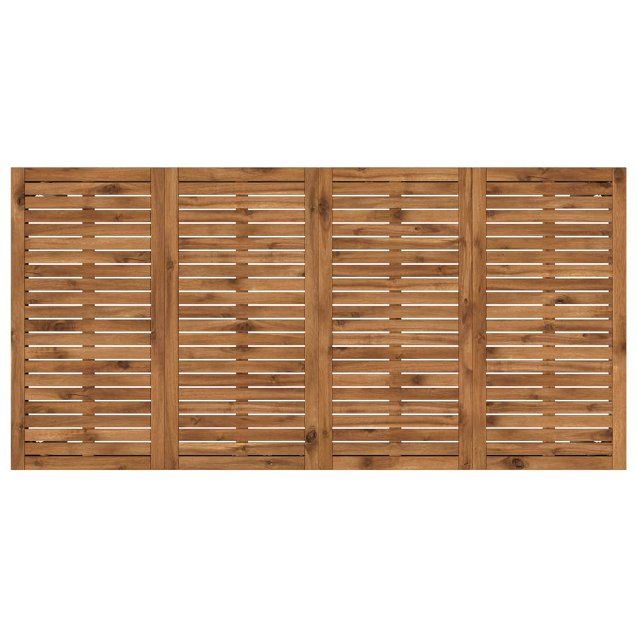 Tuindiner tafel Natuurlijk en Wit 147 x 88,5 x 75 cm