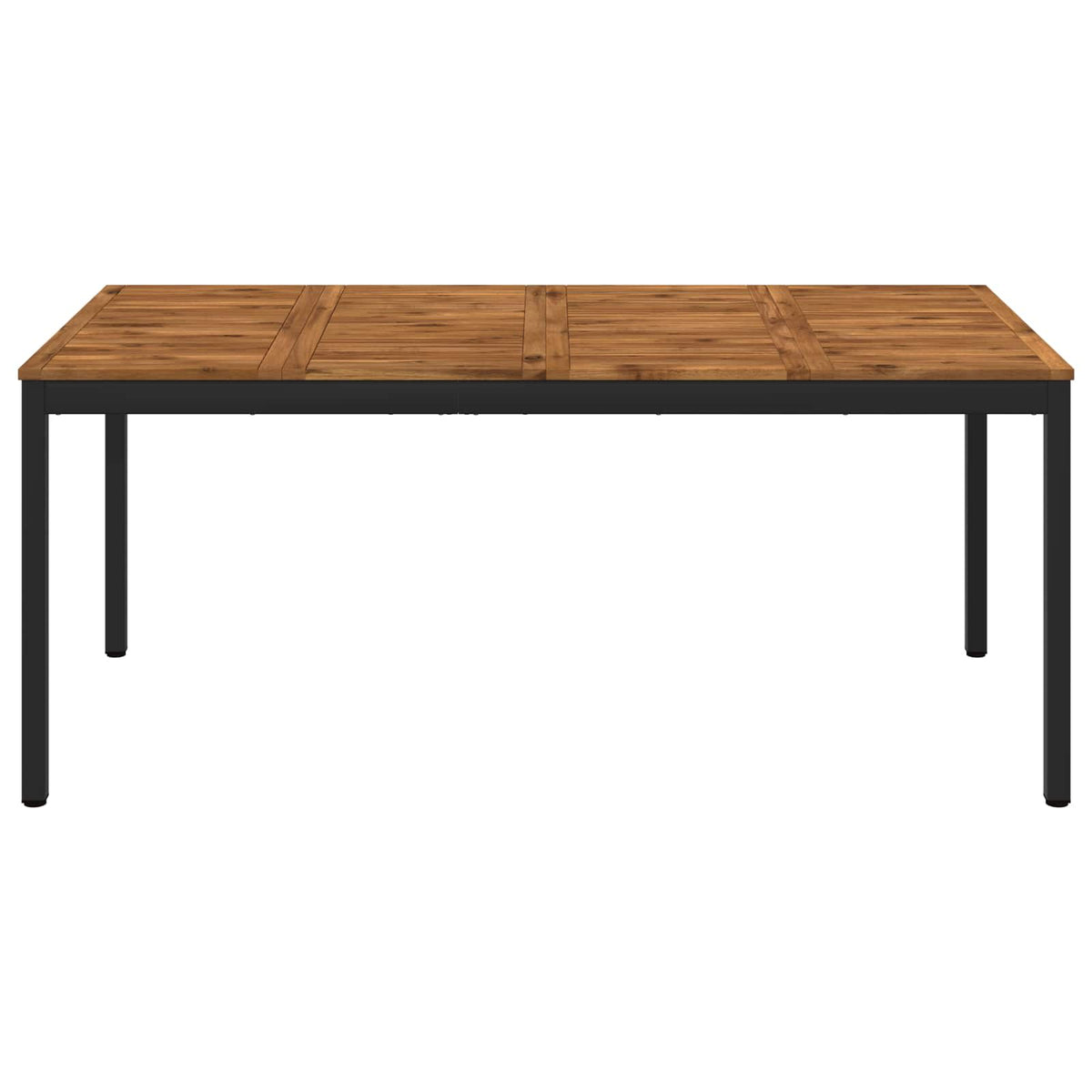 Tuindiner tafel Naturel en Zwart 180 x 88,5 x 75 cm