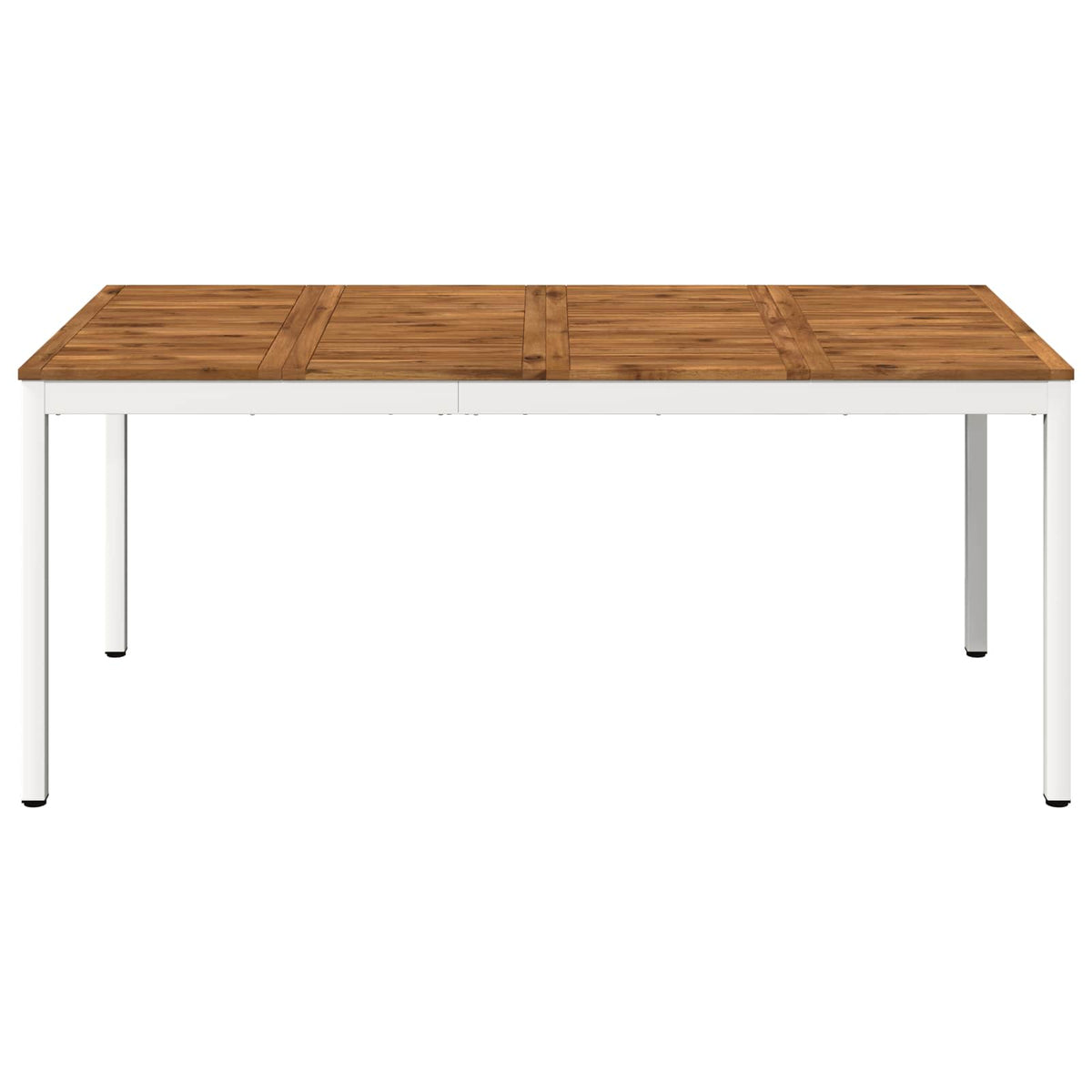 Tuindiner tafel Natuurlijk en Wit 180 x 88,5 x 75 cm