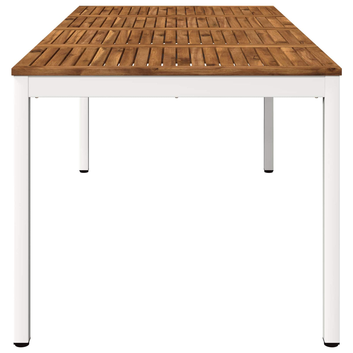 Tuindiner tafel Natuurlijk en Wit 180 x 88,5 x 75 cm