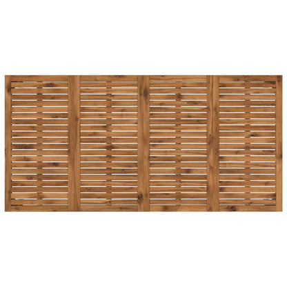 Tuindiner tafel Natuurlijk en Wit 180 x 88,5 x 75 cm