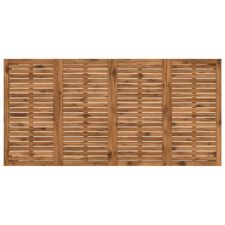 Tuindiner tafel Natuurlijk en Wit 180 x 88,5 x 75 cm