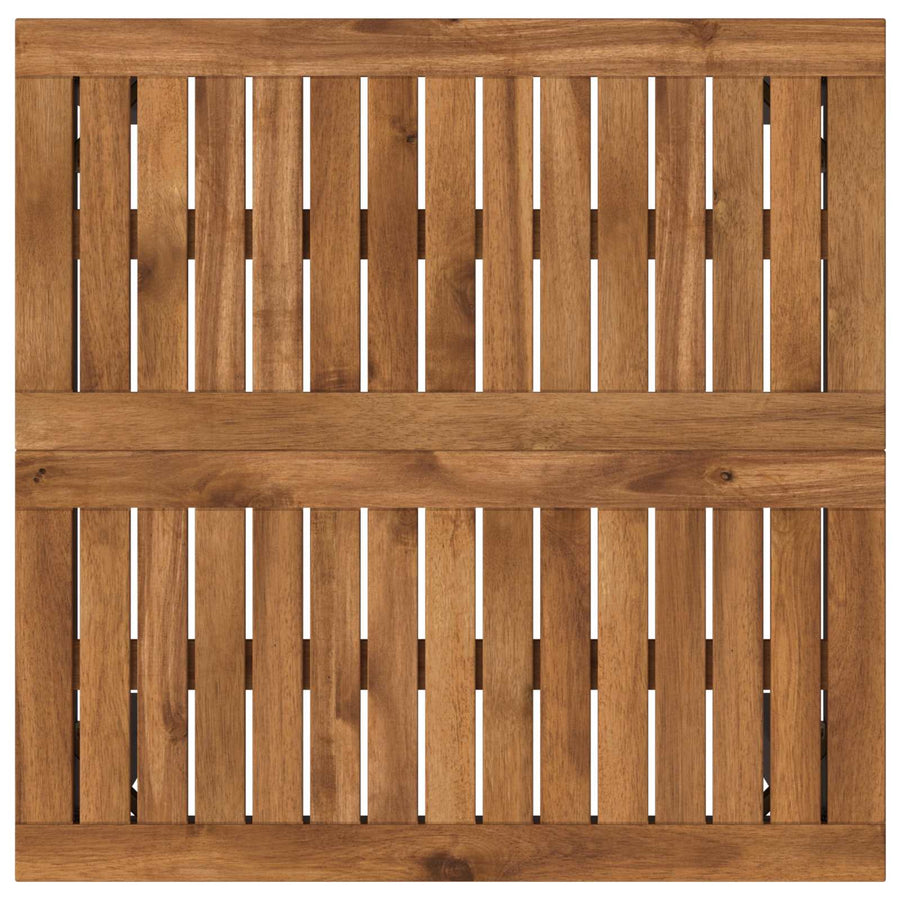 Tuinbar Tafel Naturel en Zwart 60 x 60,5 x 105 cm