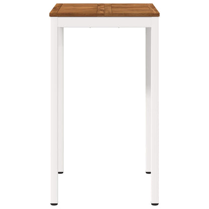 Tuinbar Tafel Natuurlijk en Wit 60 x 60,5 x 105 cm