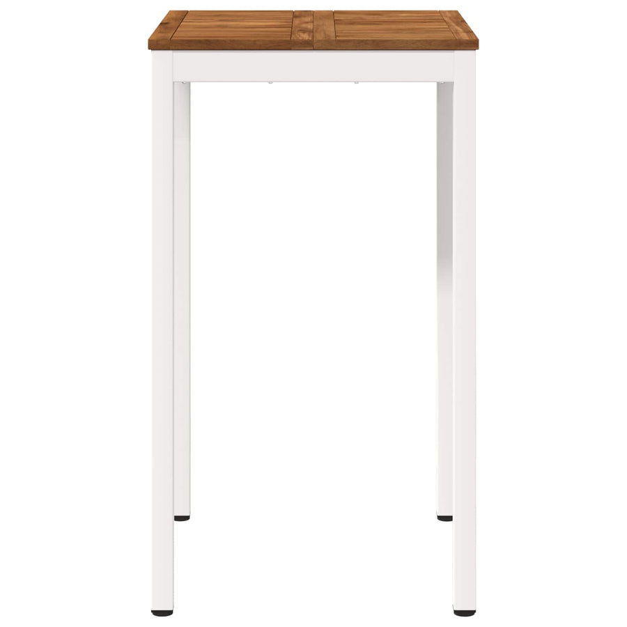 Tuinbar Tafel Natuurlijk en Wit 60 x 60,5 x 105 cm