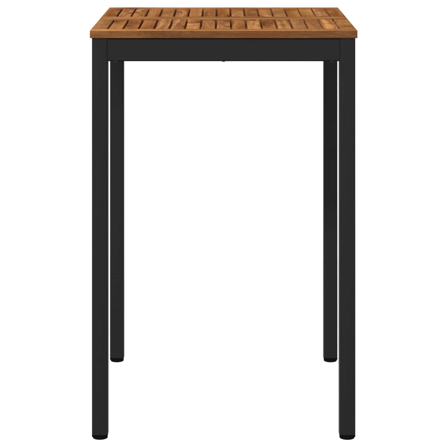 Tuinbar Tafel Naturel en Zwart 70 x 68,5 x 105 cm