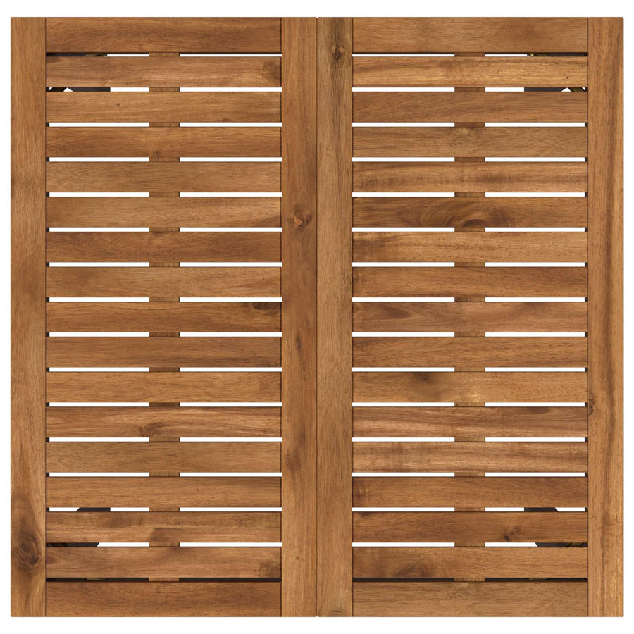Tuinbar Tafel Naturel en Zwart 70 x 68,5 x 105 cm