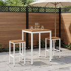 Tuinbar tafel 70x68,5x105 cm acaciahout staal