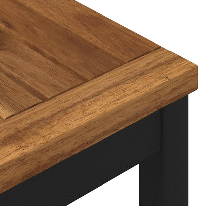 Tuinbar Tafel Naturel en Zwart 80 x 80,5 x 105 cm