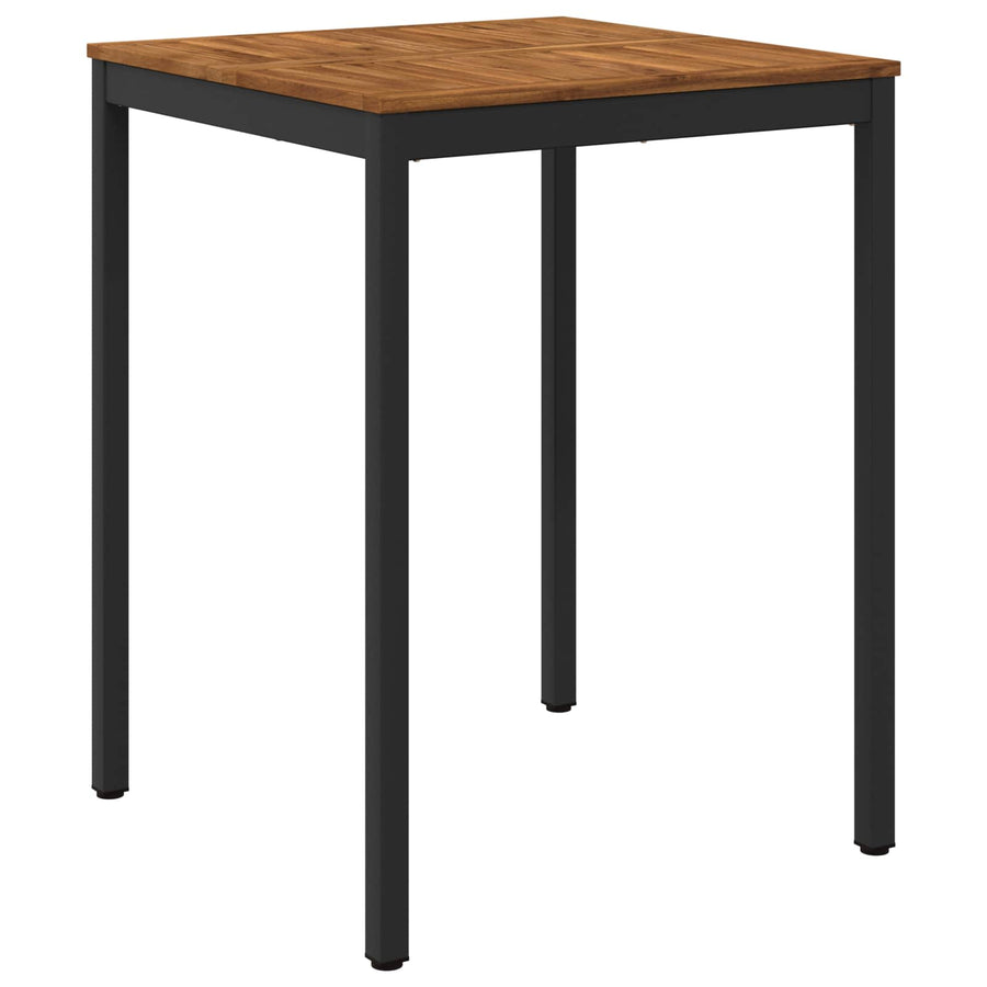 Tuinbar Tafel Naturel en Zwart 80 x 80,5 x 105 cm