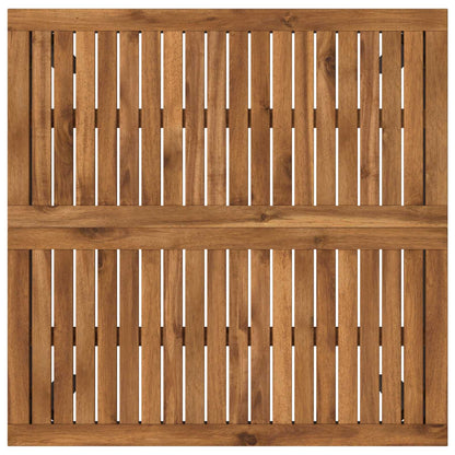 Tuinbar Tafel Naturel en Zwart 80 x 80,5 x 105 cm