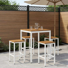 Tuinbar Tafel Natuurlijk en Wit 80 x 80,5 x 105 cm