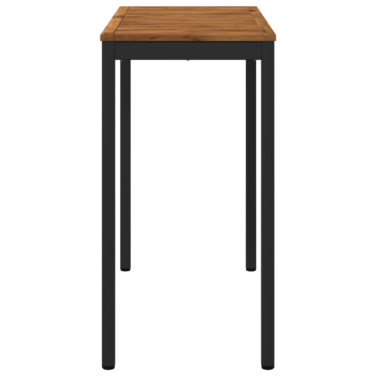 Tuinbar Tafel Naturel en Zwart 108,5 x 55 x 105 cm
