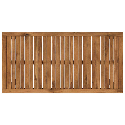 Tuinbar Tafel Naturel en Zwart 108,5 x 55 x 105 cm
