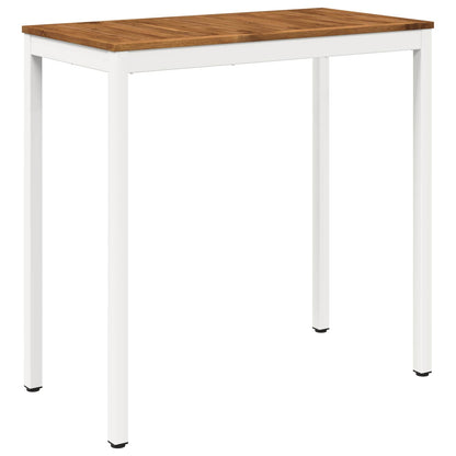 Tuinbar Tafel Natuurlijk en Wit 108,5 x 55 x 105 cm