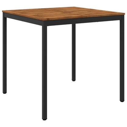 Tuinbar Tafel Naturel en Zwart 110 x 108,5 x 105 cm