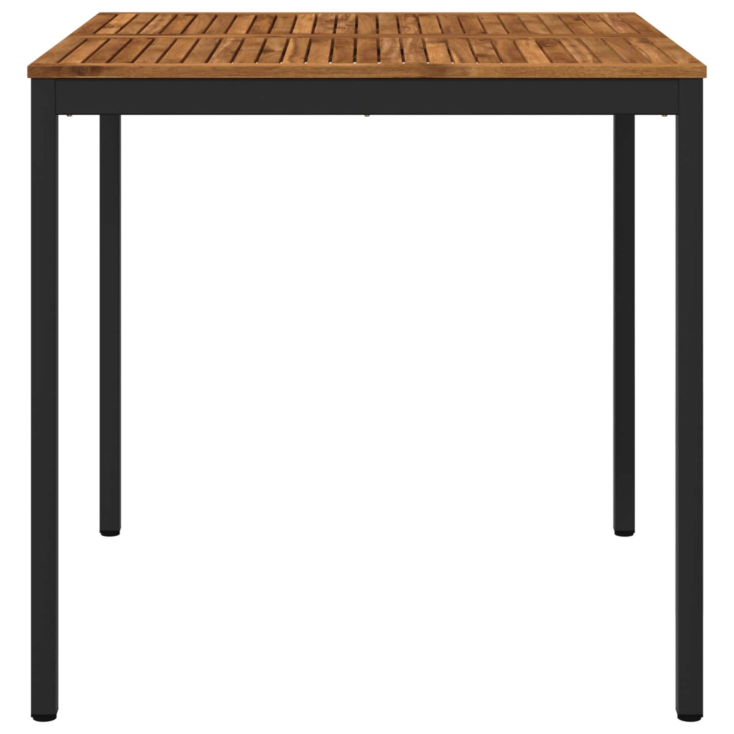 Tuinbar Tafel Naturel en Zwart 110 x 108,5 x 105 cm