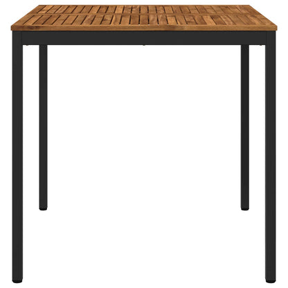 Tuinbar Tafel Naturel en Zwart 110 x 108,5 x 105 cm