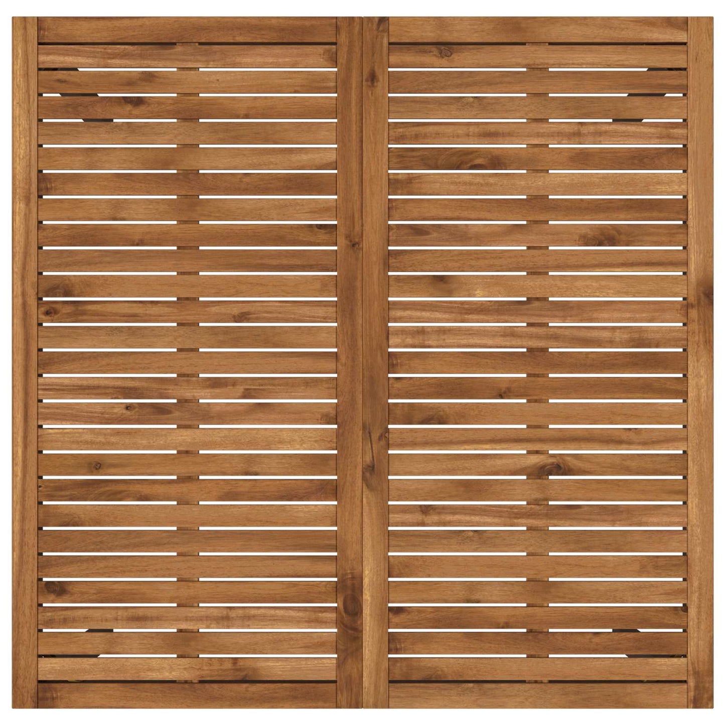 Tuinbar Tafel Naturel en Zwart 110 x 108,5 x 105 cm
