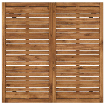 Tuinbar Tafel Naturel en Zwart 110 x 108,5 x 105 cm
