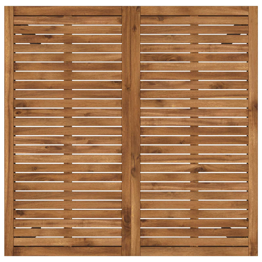Tuinbar Tafel Naturel en Zwart 110 x 108,5 x 105 cm