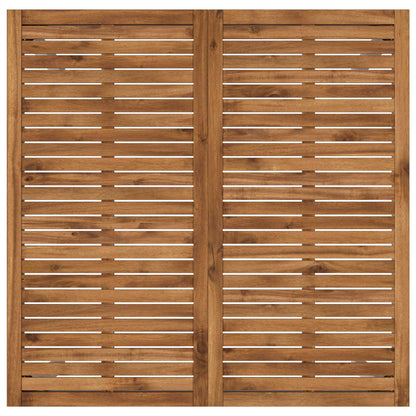 Tuinbar Tafel Natuurlijk en Wit 110 x 108,5 x 105 cm