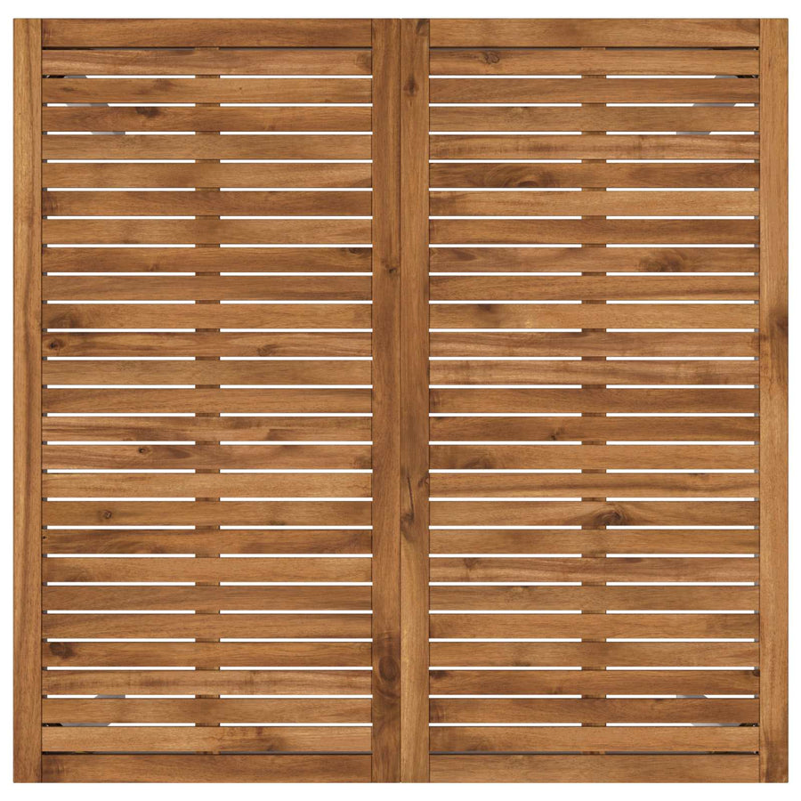 Tuinbar Tafel Natuurlijk en Wit 110 x 108,5 x 105 cm