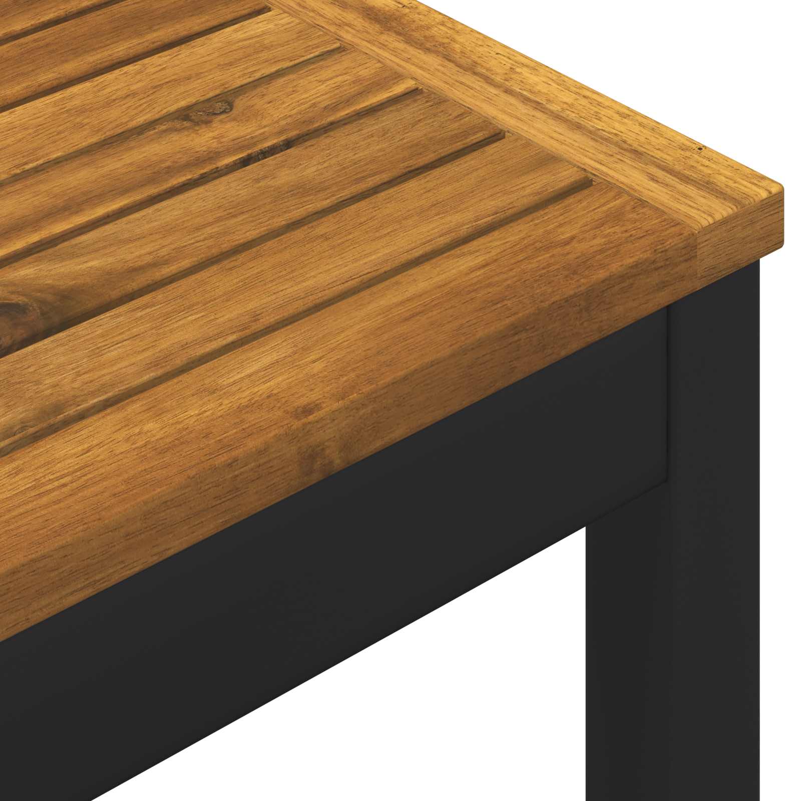Tuinbar Tafel Naturel en Zwart 141 x 80,5 x 105 cm