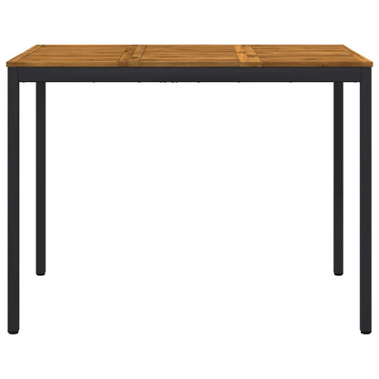 Tuinbar Tafel Naturel en Zwart 141 x 80,5 x 105 cm
