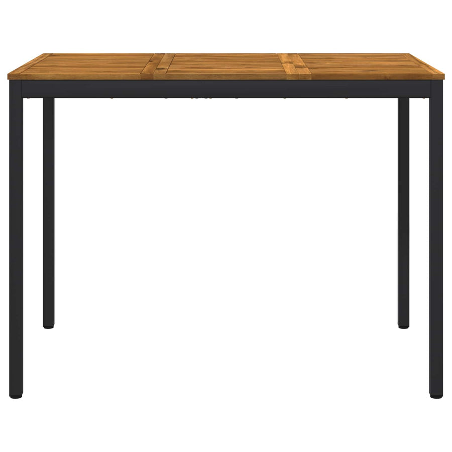 Tuinbar Tafel Naturel en Zwart 141 x 80,5 x 105 cm