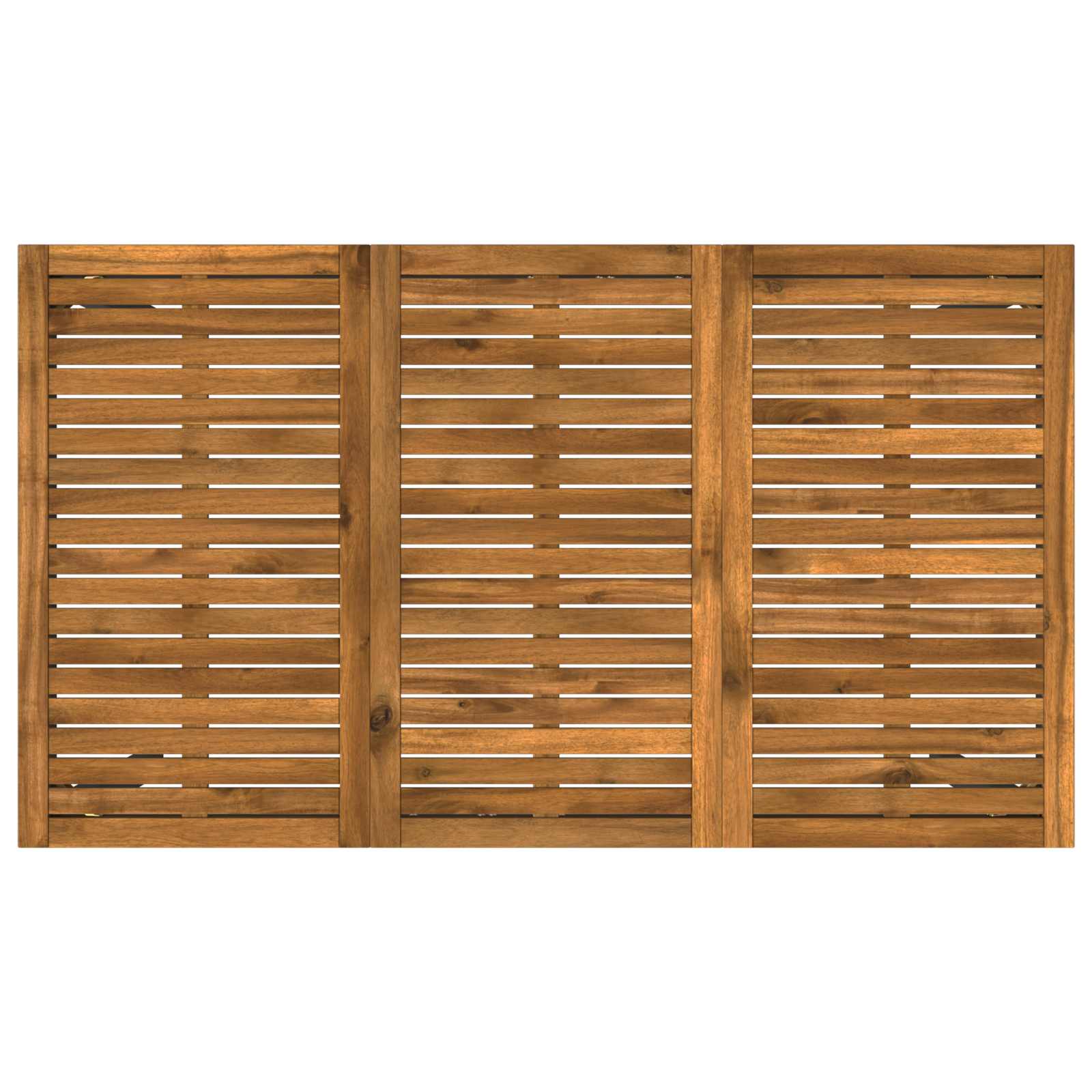 Tuinbar Tafel Naturel en Zwart 141 x 80,5 x 105 cm