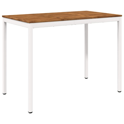 Tuinbar Tafel Natuurlijk en Wit 141 x 80,5 x 105 cm