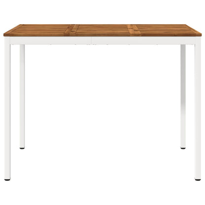 Tuinbar Tafel Natuurlijk en Wit 141 x 80,5 x 105 cm