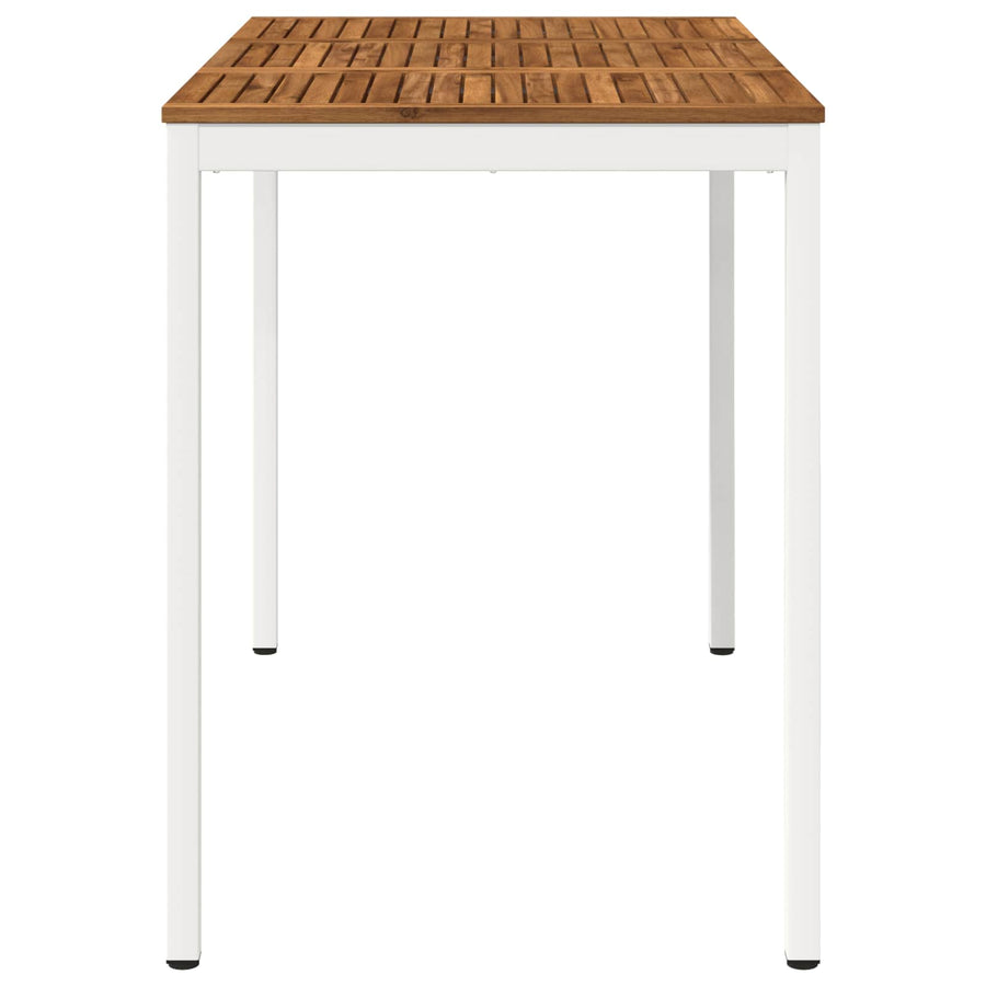 Tuinbar Tafel Natuurlijk en Wit 141 x 80,5 x 105 cm