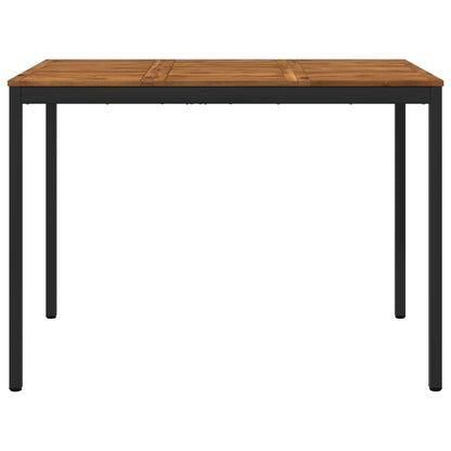 Tuinbar Tafel Naturel en Zwart 147 x 88,5 x 105 cm