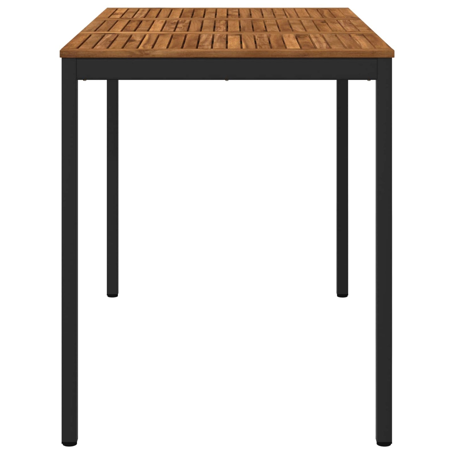 Tuinbar Tafel Naturel en Zwart 147 x 88,5 x 105 cm