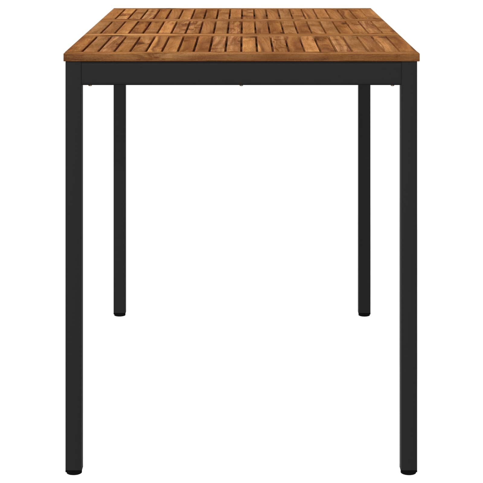 Tuinbar Tafel Naturel en Zwart 147 x 88,5 x 105 cm