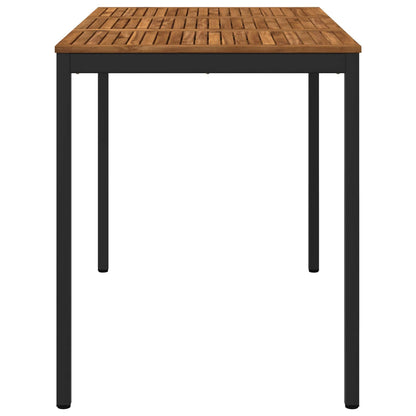 Tuinbar Tafel Naturel en Zwart 147 x 88,5 x 105 cm