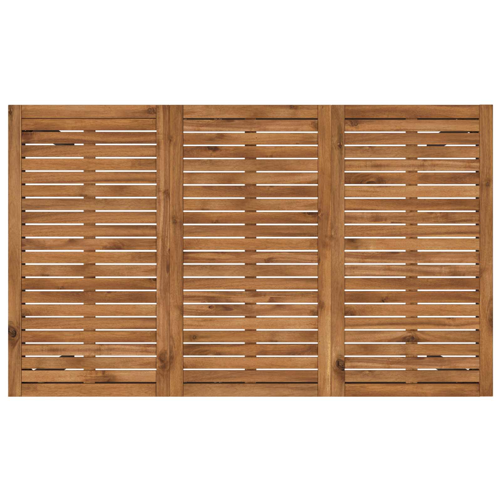 Tuinbar Tafel Naturel en Zwart 147 x 88,5 x 105 cm