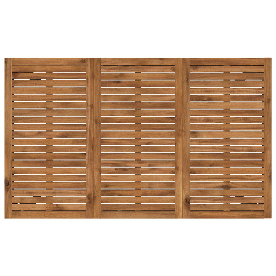 Tuinbar Tafel Naturel en Zwart 147 x 88,5 x 105 cm