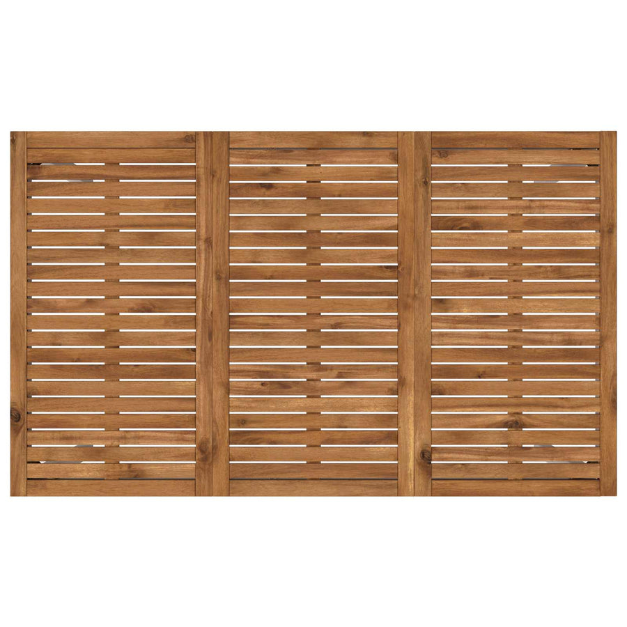 Tuinbar Tafel Natuurlijk en Wit 147 x 88,5 x 105 cm