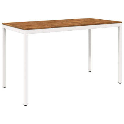 Tuinbar Tafel NAARDEN Natuurlijk en Wit 180 x 88,5 x 105 cm