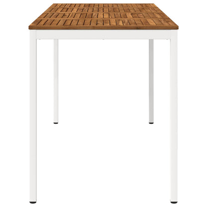 Tuinbar Tafel NAARDEN Natuurlijk en Wit 180 x 88,5 x 105 cm