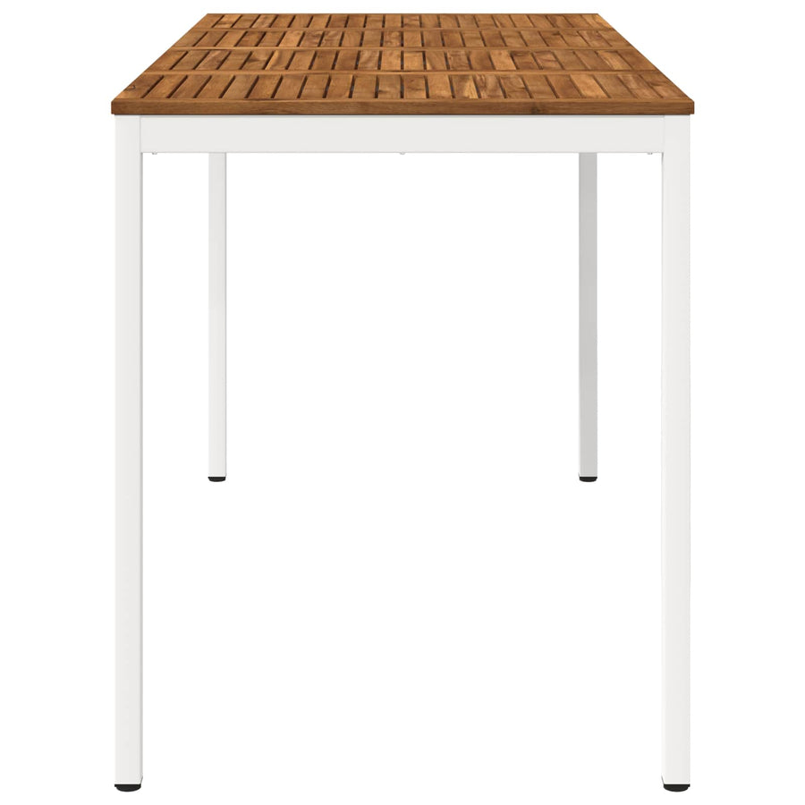 Tuinbar Tafel NAARDEN Natuurlijk en Wit 180 x 88,5 x 105 cm