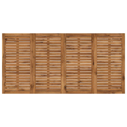 Tuinbar Tafel NAARDEN Natuurlijk en Wit 180 x 88,5 x 105 cm