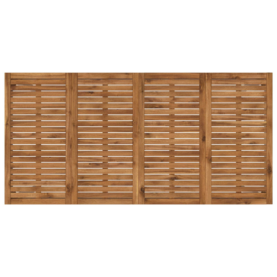 Tuinbar Tafel NAARDEN Natuurlijk en Wit 180 x 88,5 x 105 cm