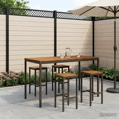 Tuinbar Tafel Natuurlijk en Koffie 180 x 88,5 x 105 cm