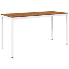 Tuinbar Tafel Natuurlijk en Wit 196 x 80,5 x 105 cm