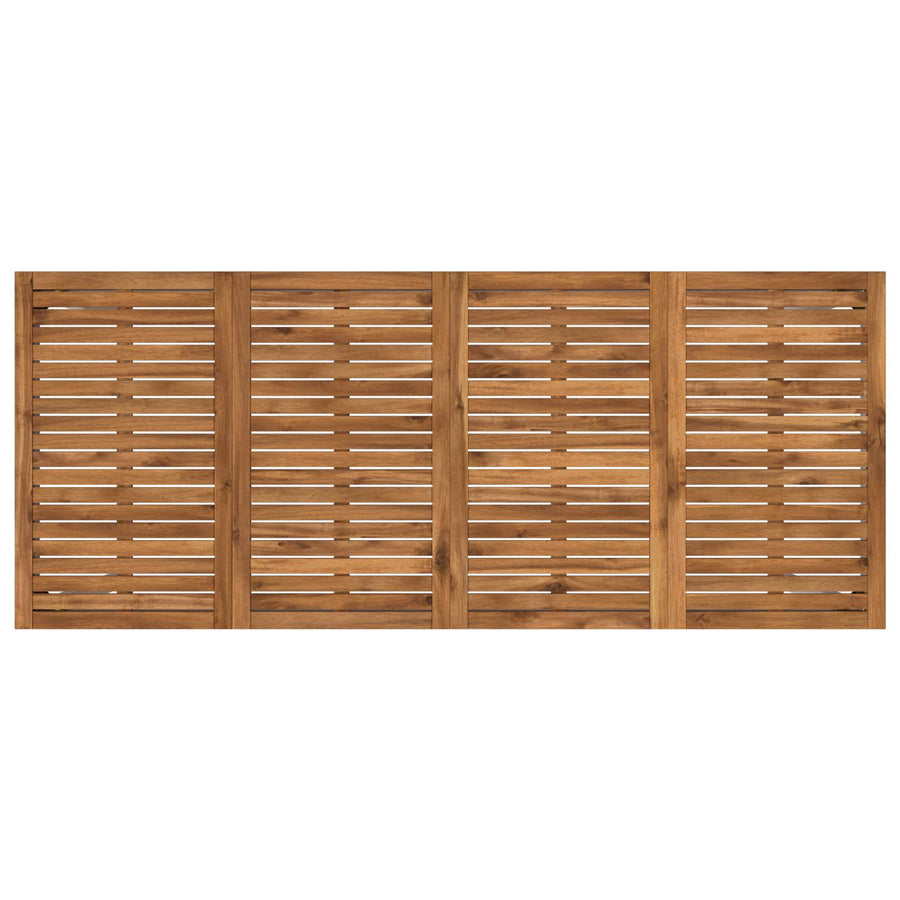 Tuinbar Tafel Natuurlijk en Wit 196 x 80,5 x 105 cm